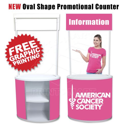 Trade Show Display Pop Up Banner Stand Kiosk Exhibit Booth Promotional Counter