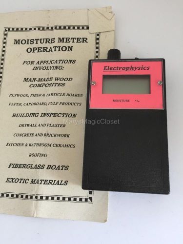 Electrophysics pinless moisture meter model ct100 for sale