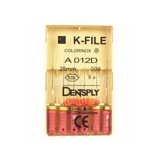 10packs dentsply k-file 25mm 015-040 sst endodontic root canal file hand use vip for sale