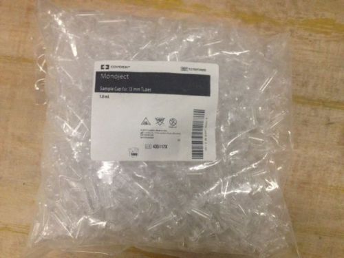 (LOT OF 2) Bag of 1000 Clear Plastic Monoject Sample Cup 13mm Tubes 1270013000