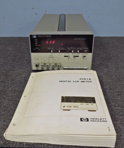 HP / Agilent 4261A Digital LCR Meter with Op &amp; Service Manual ~TESTED~*WARRANTY*