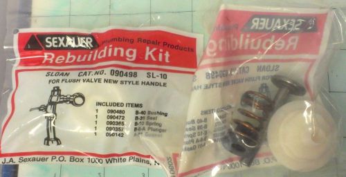 Sexauer 090498 sloan sl-10 rebuild kit for flush valve b-32-a handle lot of 8 for sale