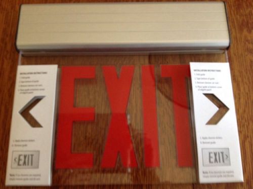 Lithonia edg edge lit led exit sign hospital grade low energy led 120/277 for sale