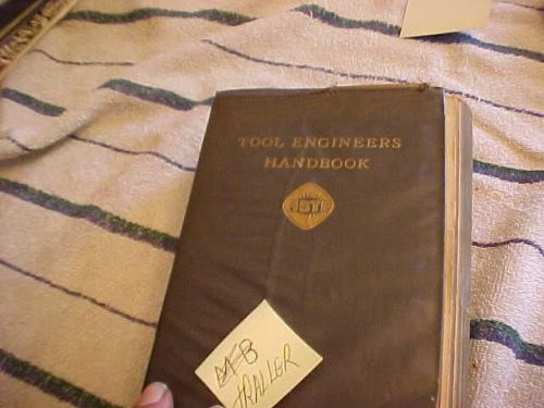 Tool engineer&#039;s Handbook 1949