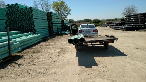 8&#034; inch diameter sdr 35 green pvc pipe solid core (per 1foot length) for sale