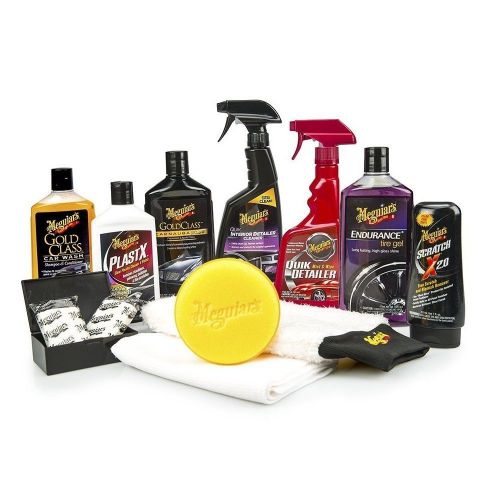 Car Care Kit Complete Vehichle Wash Auto Shampoo Conditioner Wax Dirt Road Grime