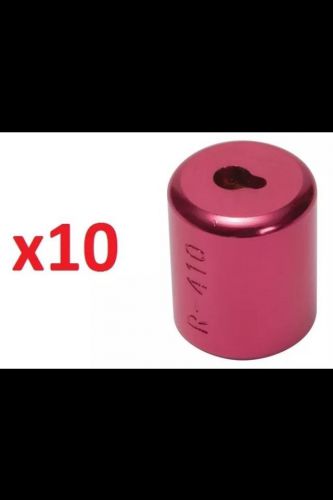 10 New Novent Locking Refrigerant Caps R-410 Red Pink