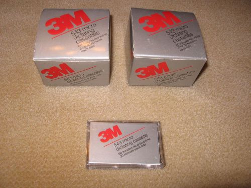 3M  Dictating Microcassettes 543, 2 Boxes, 10 Total New