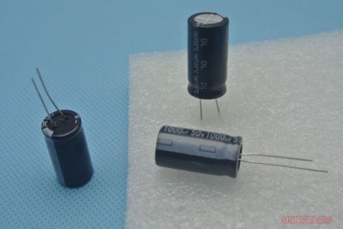 10pcs 1000uF 50V Electrolytic Capacitor Long Life 105degC LS