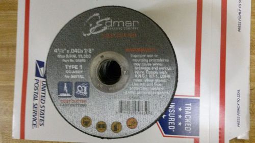 50 NEW EDMAR Abrasive Cut Off Weels CC-A60T 4 1/2.040-7/8 ,Type 1#05865.