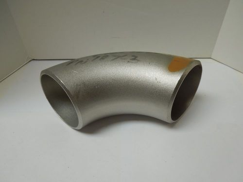 4&#034; schedule 40 long radius butt weld 90° elbow 304/l stainless steel &lt;629wh for sale
