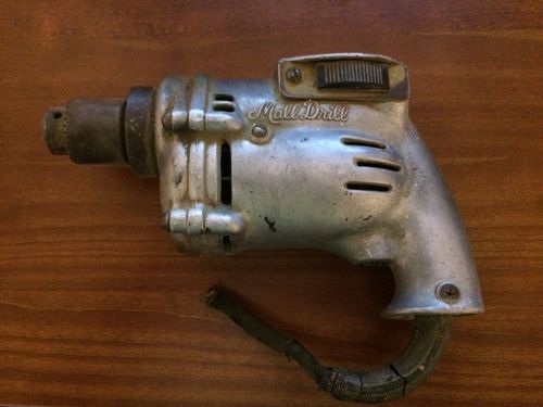** VINTAGE ** MALL 1/4&#034; DRILL ** MODEL #143 ** SERIAL #96T14 ** TOGGLE SWITCH **
