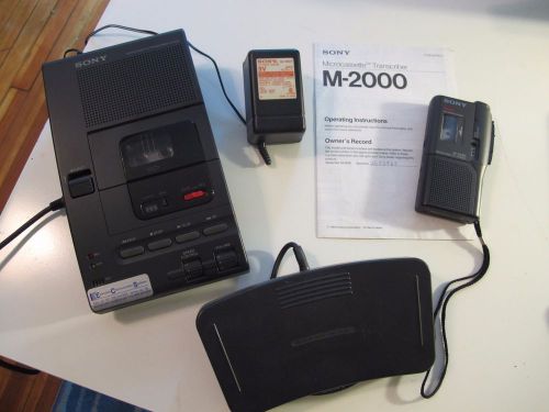 Sony M-2000 microcassette transcriber and handheld recorder