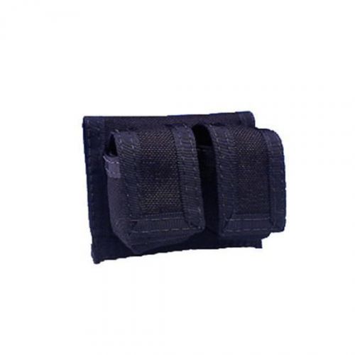 HKS 100C Velcro Cordura Double Speedloader Case Black Fits Up To 2 1/2&#034; Belt