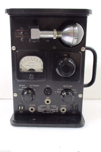 General Radio 1551-A DB Sound Level Meter With Microphone