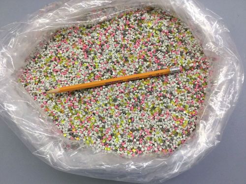 20 LBS PLASTIC PELLETS MIXED COLORS, CAN BE USED IN A CAT GENIE