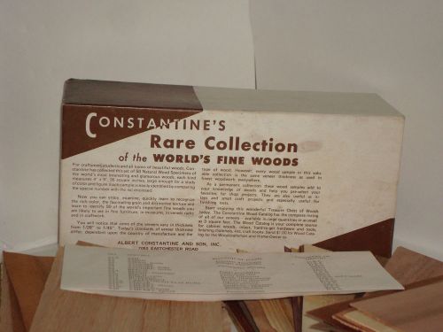 Constantines Rare Collection of the worlds fine woods (50 piece set)