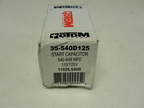 Rotom 35-540D125 Start Capacitor, 540-648 MF