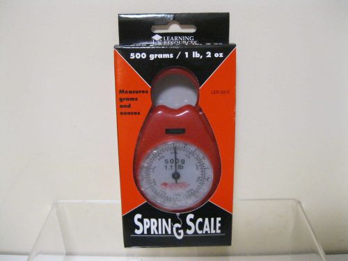 LEARNING RESOURCES 500 gram / 1 LB , 2 oz SPRING SCALE *NIB*