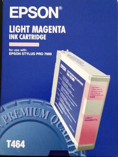 NEW Genuine Epson T464 STYLUS PRO 7000 LIGHT Magenta Ink Catridge