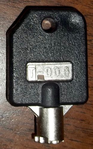 Tubular Lock Key T-006 BLACK for 1800 Candy Machines, 1-800 Vending Machine