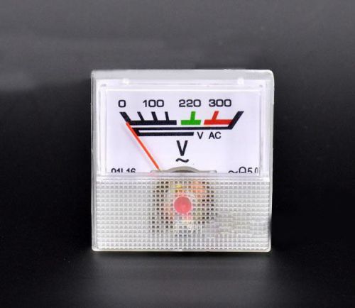 1pcs AC 0-300V Voltage Analog pointer Voltmeter Panel Meter Gauge NEW