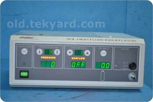 Stryker endoscopy 620-030-500 / f30 30l high flow insufflator / laparoflator ! for sale