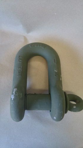 Crosby wll 17t ton screw pin 1 1/2&#034; shackle clevis lifting rigging towing nos for sale