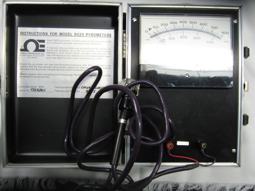Omega 8020 Pyrometer - 0 - 800 F. - Type E Probe - In Case - Used
