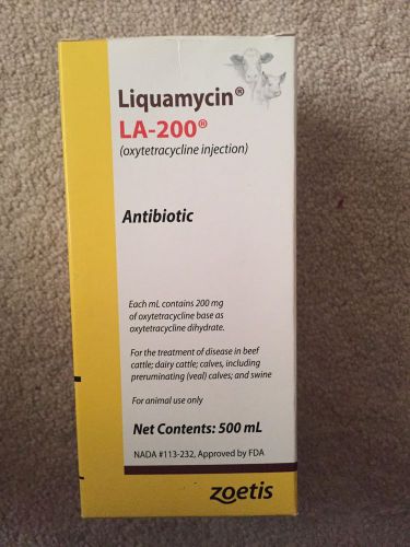 Liquamycin Antibiotic LA-200 500 ml Bottle HALF PRICE!!!!!