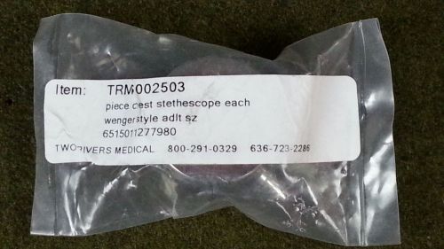 Two Rivers Medical Stethoscope Chest Piece Wenger Style Adult Luer Outlet NEW