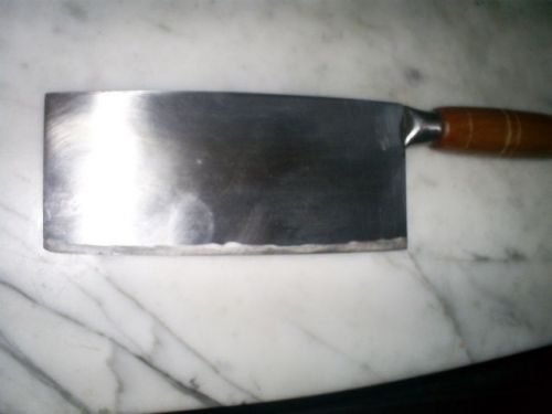 VINTAGE 7-1/2&#034; Chinese  Cleaver ~ Meat &amp; Vegetables