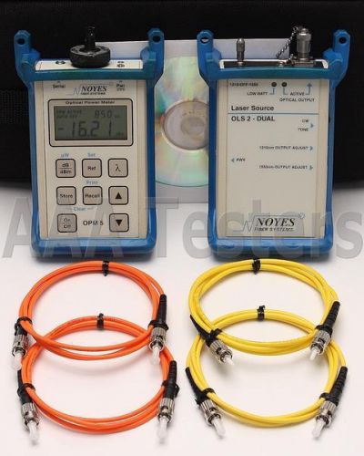 Afl noyes opm5 ols2d sm fiber loss test set opm5-3c ols2-dual opm 5 ols 2 for sale