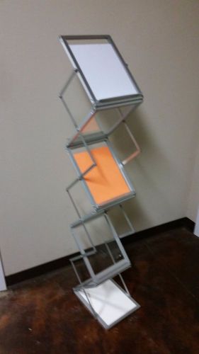 6 Shelf Portable Literature Display - Collapsible