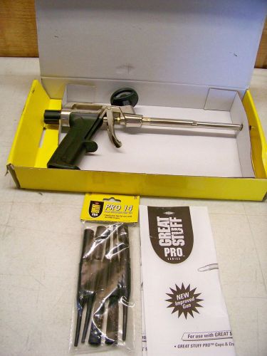 Great Stuff Pro 14 Foam Dispensing Gun with 10 Tips 230409 New