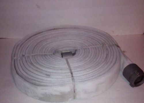 1-1/2&#034; NFPA 300PSI 48FT LENGTH JACKETED WATER FIRE HOSE 1.5&#034;NH COUPLING UNTESTED
