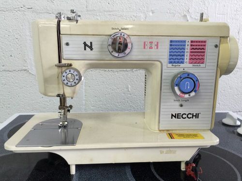 Necchi sewing machine 525 fa heavy duty leather upholstery denim free arm for sale