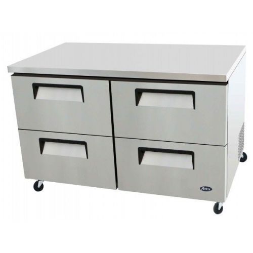 ATOSA USA MGF8419 STAINLESS STEEL UNDERCOUNTER 60&#034; 4 DRAWER REFRIGERATOR