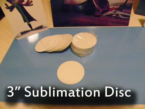 Gloss White Aluminum Dye Sublimation 3&#034; Round Blank Discs - Lot of 25PCs
