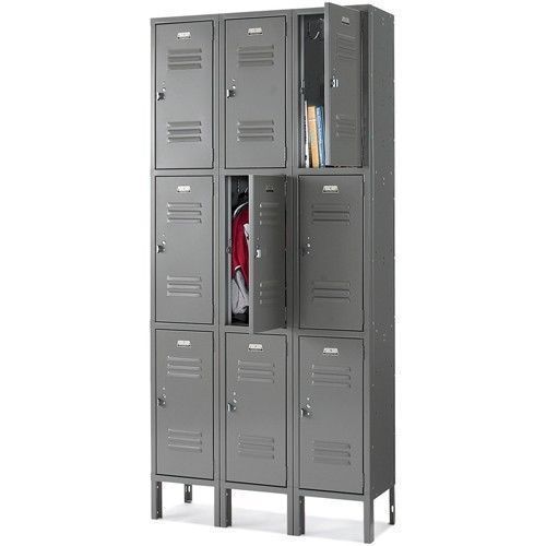 Penco 3-tier box locker - 12x12x24&#034; - 13 lockers wide - set-up - tan for sale