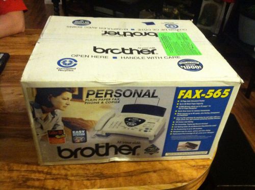 Brother Fax-565 Personal Plain Paper Fax Machine Telephone, Copier NEW IN BOX!!!