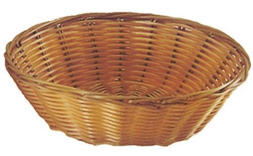 Update International (BB-8R) 8&#034; Round Natural Color Woven Basket