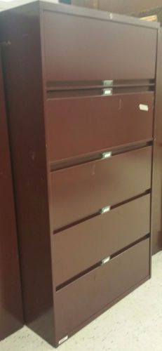 Burgundy Lateral File Cabinet ~ Athens Ga