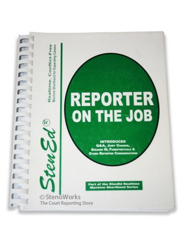 StenEd Reporter on the Job Used FREE Shipping