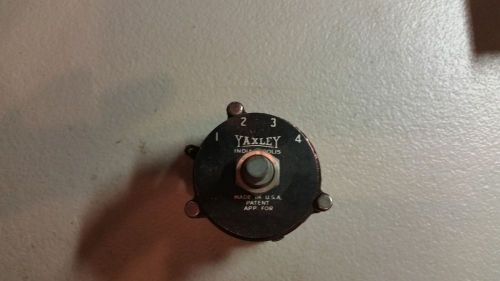 NOS Yaxley 4 Position 3 Tier Electronic Switch WIth Face Plate