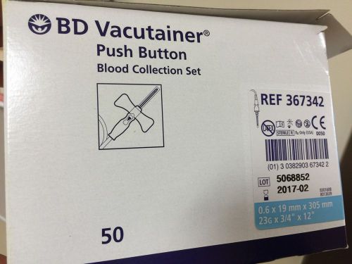 23g Vacutainer,  BD Push Button Vacutainer, REF:367342, Butterfly Needle 23 Ga