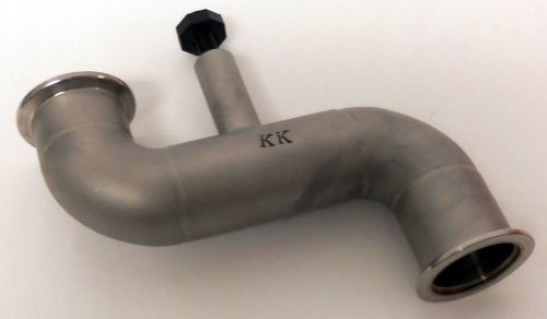 KLEIN FLANGE KF-40 40MM STAINLESS S-PIPE WITH OIL DRAINAGE PLUG