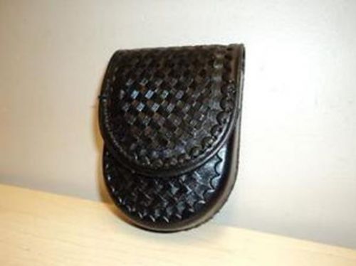 Stallion leather hcc-2 standard handcuff holder black for sale
