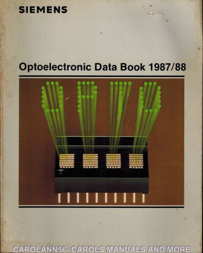 SIEMENS Data Book 1987-88 Optoelectronic Data Book