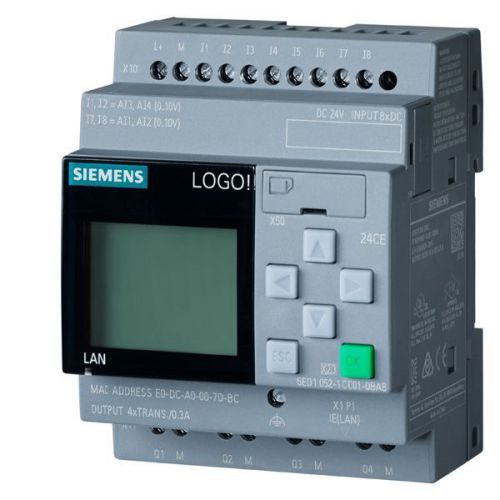 Siemens 6ED1052-1MD00-0BA8 LOGO! 12/24RCE 6ED10521MD000BA8 LOGO! Soft Comfort V8